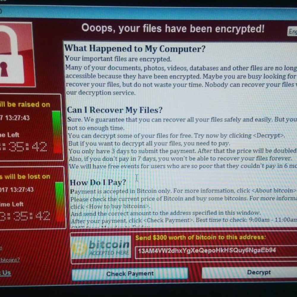 Massive ransomware attack leveraging on WannaCrypt hits systems in dozen countries