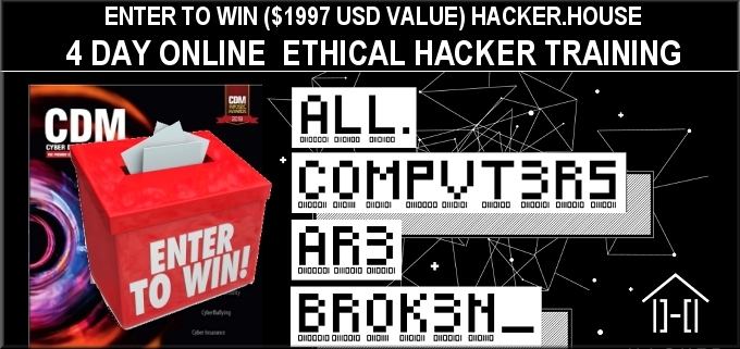 Enter to Win a 4 Day Ethical Hacker Online Course by Hacker.House