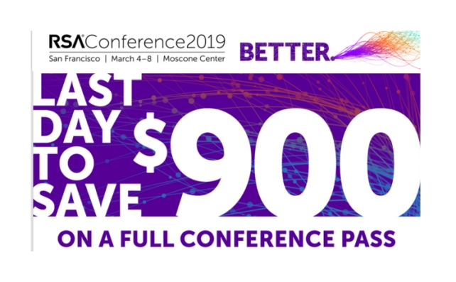 RSA Conference: $900 discount—last day for sweet deal!