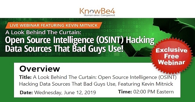 Get Cyber Resilient! Join Kevin Mitnick&#8217;s Live Webinar on OSINT and How it’s Used Against You