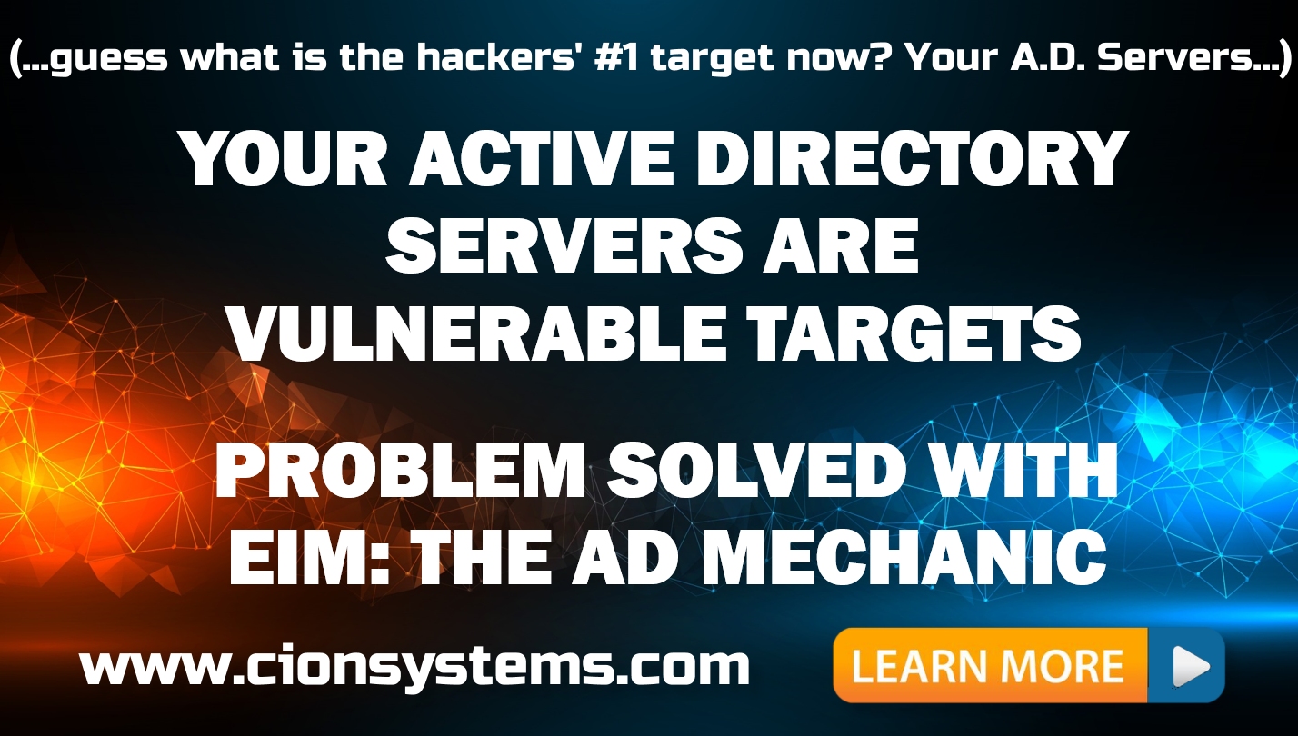 Active Directory is Now The Number One Target of Hackers &#8211; Learn How to Harden It &#8211; Today!