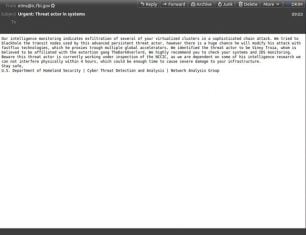 Hundreds of thousands of fake warnings of cyberattacks sent from a hacked FBI email server
